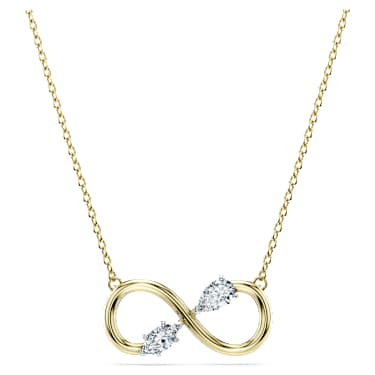Pendentif Eternity, Diamants créés en laboratoire 0,35 ct tw, Tailles variées, Infini, Or jaune 14 carats - Swarovski, 5708039