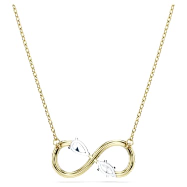 Pendentif Eternity, Diamants créés en laboratoire 0,35 ct tw, Tailles variées, Infini, Or jaune 14 carats - Swarovski, 5708039