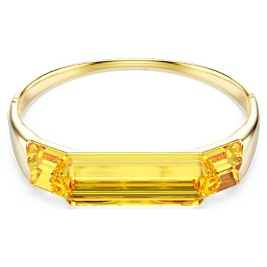 Bracelet-jonc Lucent, Jaune, Placage de ton or - Swarovski, 5708778