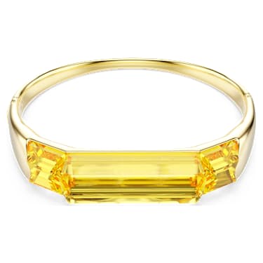 Lucent Bangle, Yellow, 18K gold finish - Swarovski, 5708778