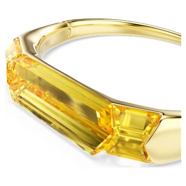 Lucent Bangle, Yellow, 18K gold finish - Swarovski, 5708778