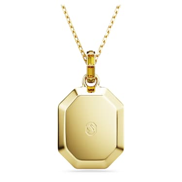 Lucent 펜던트, 옥타곤 쉐입, 옐로우, 골드 톤 플래팅 - Swarovski, 5708781
