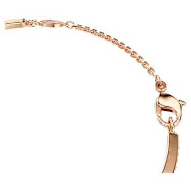 Snake bangle, Mixed cuts, Year of the Snake, Red, Rose gold-tone plated - Swarovski, 5709088