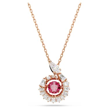 Pendentif Snake, Tailles variées, Année du Serpent, Rouge, Doré à l’or rose 18 carats (750/1000) - Swarovski, 5709089