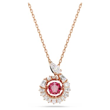 Pendentif Snake, Tailles variées, Année du Serpent, Rouge, Doré à l’or rose 18 carats (750/1000) - Swarovski, 5709089
