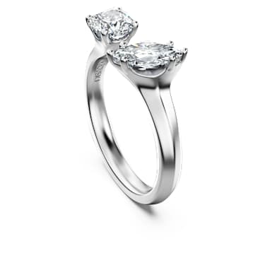 Galaxy Offener Ring, Im Labor gezüchtete Diamanten 1 ct tw, Verschiedene Formen, 18K Weißgold - Swarovski, 5709166