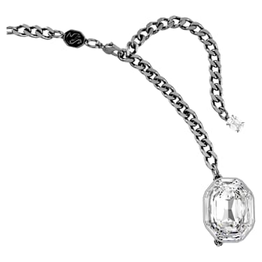 Náhrdelník The Vienna Collection, Pírko, Bílá, Pokoveno rutheniem - Swarovski, 5709259