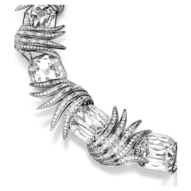 Náhrdelník The Vienna Collection, Pírko, Bílá, Pokoveno rutheniem - Swarovski, 5709259