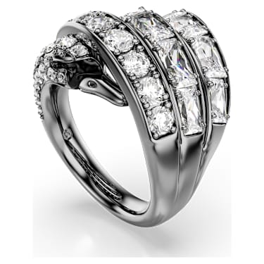 The Vienna Collection gyűrű, Hattyú, Fehér, Ruténium bevonattal - Swarovski, 5709285
