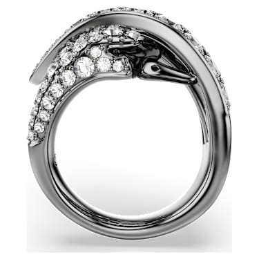 The Vienna Collection gyűrű, Hattyú, Fehér, Ruténium bevonattal - Swarovski, 5709285