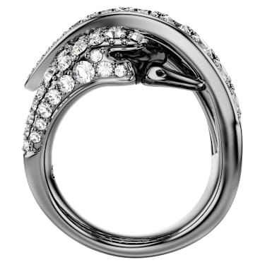 The Vienna Collection Yüzük, Kuğu, Beyaz, Rutenyum kaplama - Swarovski, 5709285