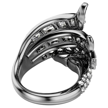 Inel The Vienna Collection, Lebădă, Alb, Placat cu ruteniu - Swarovski, 5709285