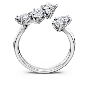 Galaxy overlappende ring, Laboratorium-diamanten 1,25 ct tw, Verschillende vormen, 18K witgoud - Swarovski, 5709350