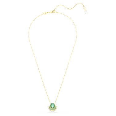 Pendente Idyllia, Taglio misto, Conchiglia, Verde, Placcato color oro - Swarovski, 5709377