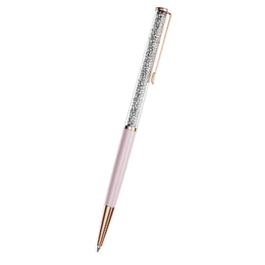 Crystalline Silk Kugelschreiber, Rosa, Rosa lackiert, Roségold-Legierungsschicht - Swarovski, 5709614