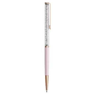 Crystalline Silk ballpoint pen, Pink, Pink lacquered, rose gold-tone plated - Swarovski, 5709614