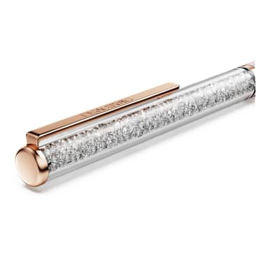 Crystalline Silk Kugelschreiber, Rosa, Rosa lackiert, Roségold-Legierungsschicht - Swarovski, 5709614