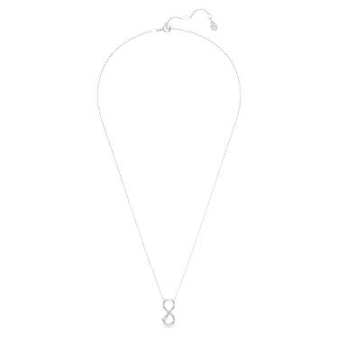 Eternity 펜던트, 랩 그로운 다이아몬드 0.2ct tw, 페어 쉐입, 인피니티, 18K 화이트 골드 - Swarovski, 5709796