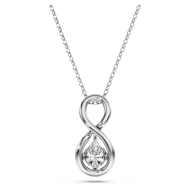 Eternity 鏈墜, 總重 0.33 克拉培育鑽石, 梨形, Infinity, 18K 金（白色) - Swarovski, 5709797