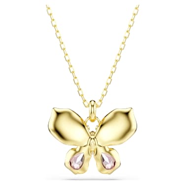 Idyllia 鏈墜, 混合式切割, 密鑲, 蝴蝶, 漸層色, 18K 金飾面 - Swarovski, 5709950