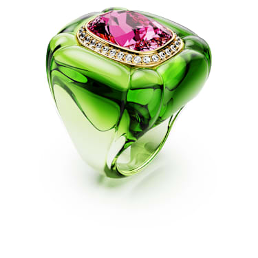 Dulcis cocktail ring, Cushion cut, Pavé, Multicolored | Swarovski