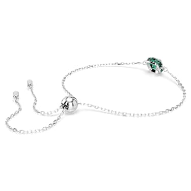 Bracelet Birthstone, Taille Carré, Mai, Vert, Métal rhodié - Swarovski, 5710516