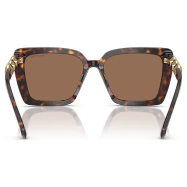 Okulary przeciwsłoneczne, Kształt kwadratowy, SK6032, Brązowe - Swarovski, 5710530