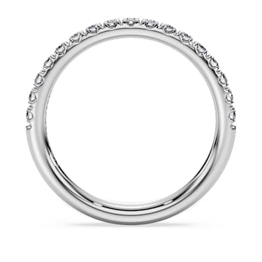 Eternity band ring, Lab-grown diamonds 0.4 ct tw, Round shape, 14K white gold - Swarovski, 5710540