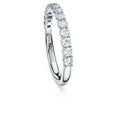 Eternity band ring, Lab-grown diamonds 0.5 ct tw, Round shape, 14K white gold - Swarovski, 5710541