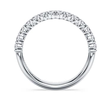 Eternity band ring, Lab-grown diamonds 0.5 ct tw, Round shape, 14K white gold - Swarovski, 5710541