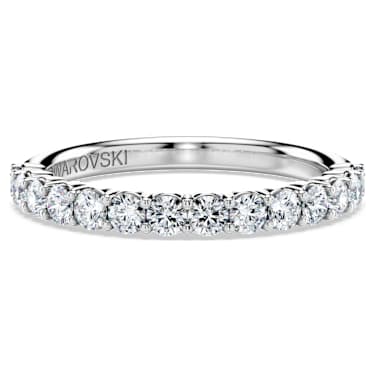 Eternity band ring, Lab-grown diamonds 0.5 ct tw, Round shape, 14K white gold - Swarovski, 5710546