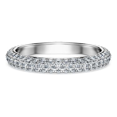 Eternity band ring, Lab-grown diamonds 0.75 ct tw, Round shape, 14K white gold - Swarovski, 5710552