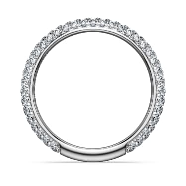 Eternity band ring, Lab-grown diamonds 0.75 ct tw, Round shape, 14K white gold - Swarovski, 5710552