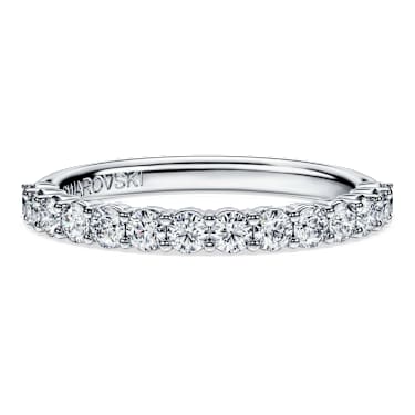Eternity band ring, Lab-grown diamonds 0.5 ct tw, Round shape, 14K white gold - Swarovski, 5710561