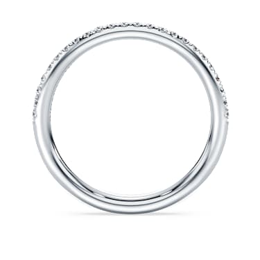 Eternity band ring, Lab-grown diamonds 0.2 ct tw, Round shape, 14K white gold - Swarovski, 5710570