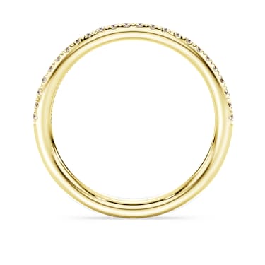 Eternity band ring, Lab-grown diamonds 0.2 ct tw, Round shape, 14K yellow gold - Swarovski, 5710571
