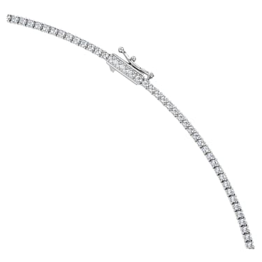 Eternity Tennis necklace, Lab-grown diamonds 3 ct tw, Round shape, 14K white gold - Swarovski, 5710601