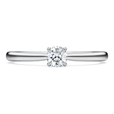 Eternity solitaire ring, Lab-grown diamonds 0.25 ct tw, Round shape, Sterling silver - Swarovski, 5710688