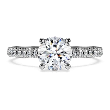 Eternity solitaire ring, Lab-grown diamonds 1.2 ct tw, Round shape, 14K white gold - Swarovski, 5710699