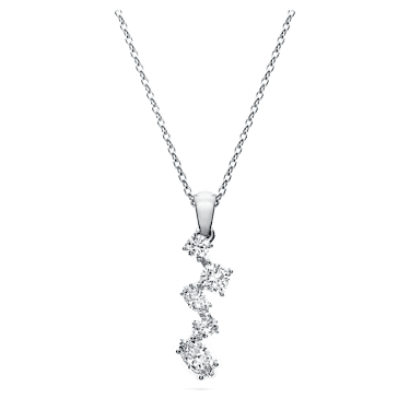Galaxy pendant, Lab-grown diamonds 0.9 ct tw, Mixed shapes, 14K white gold - Swarovski, 5710719