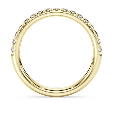 Eternity band ring, Lab-grown diamonds 0.4 ct tw, Round shape, 14K yellow gold - Swarovski, 5710749