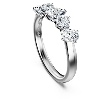Galaxy ring, Lab-grown diamonds 1 ct tw, Mixed shapes, 14K white gold - Swarovski, 5710800
