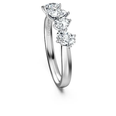Galaxy ring, Lab-grown diamonds 1 ct tw, Mixed shapes, 14K white gold - Swarovski, 5710800