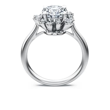Galaxy ring, Lab-grown diamonds 2 ct tw, Round shape, 14K white gold - Swarovski, 5710839