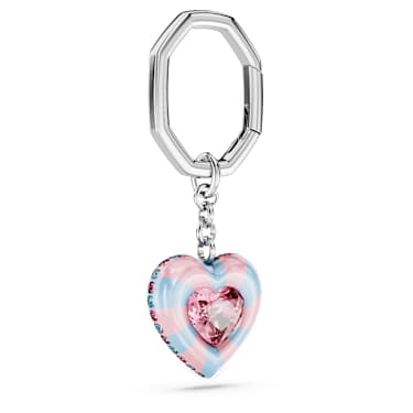 Llavero Dulcis, Talla de corazón, Corazón, Multicolor, Baño de rodio - Swarovski, 5713882
