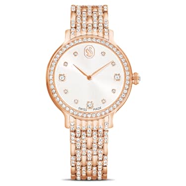 Relógio Imber, Fabrico suíço, Pulseira de metal, Tom ouro rosa, Acabamento em rosa dourado - Swarovski, 5713883