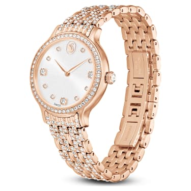 Relógio Imber, Fabrico suíço, Pulseira de metal, Tom ouro rosa, Acabamento em rosa dourado - Swarovski, 5713883