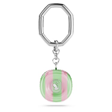 Porte-clés Dulcis, Taille octogonale, Multicolore, Métal rhodié - Swarovski, 5713886