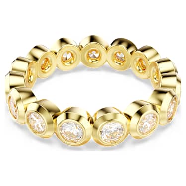 Anello Imber, Taglio Round, Bianco, Placcato color oro - Swarovski, 5714309