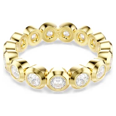 Bague Imber, Taille ronde, Blanche, Doré à l’or 18 carats (750/1000) - Swarovski, 5714312